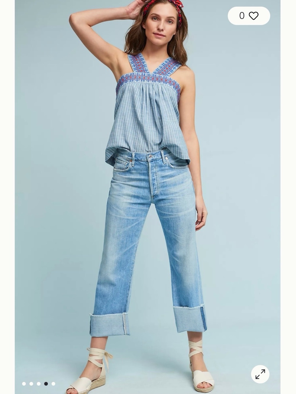 Citizens of Humanity Parker Relaxed Cuffed Crop on Size 26